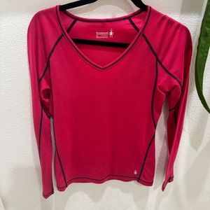 Smartwool shirt size S V neck